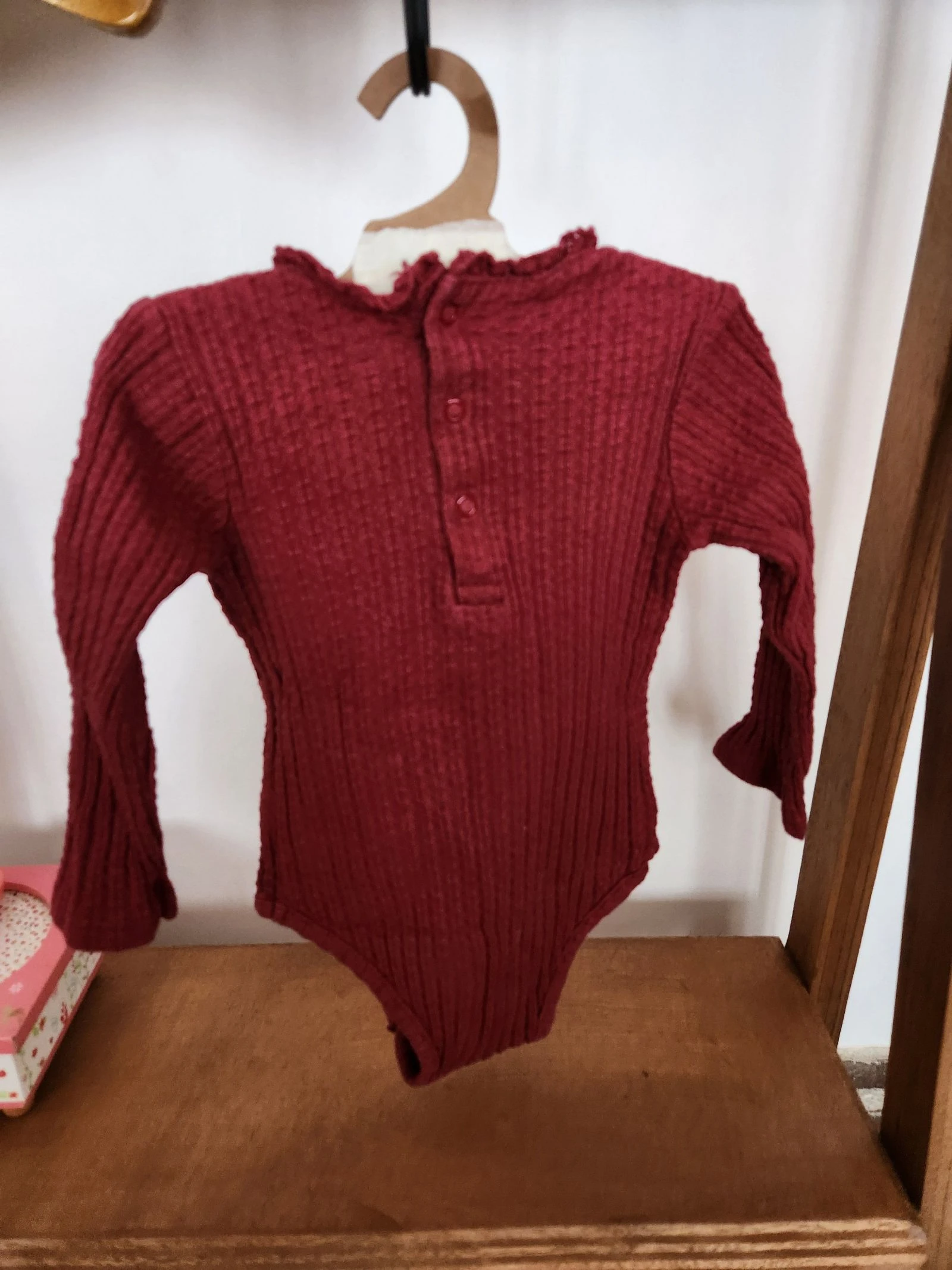 🐻 geribde bodysuit met lange mouwen – photo 3